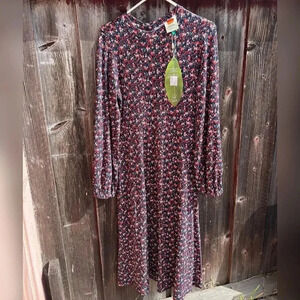 FARM RIO
Liberty Flowers Midi Dress In Blue Multi NEW WITH TAG